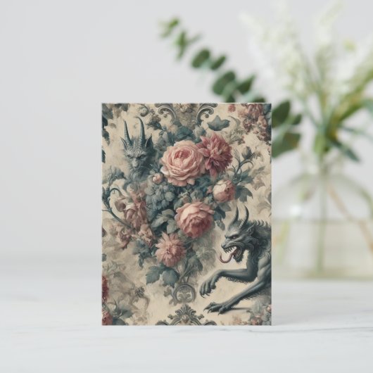 Lycans & Lullabies - Gotisch Victoriaans ontwerp Feestdagenkaart (Staand voorkant)