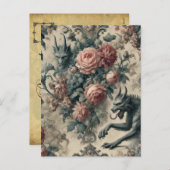 Lycans & Lullabies - Gotisch Victoriaans ontwerp Feestdagenkaart (Voorkant / Achterkant)