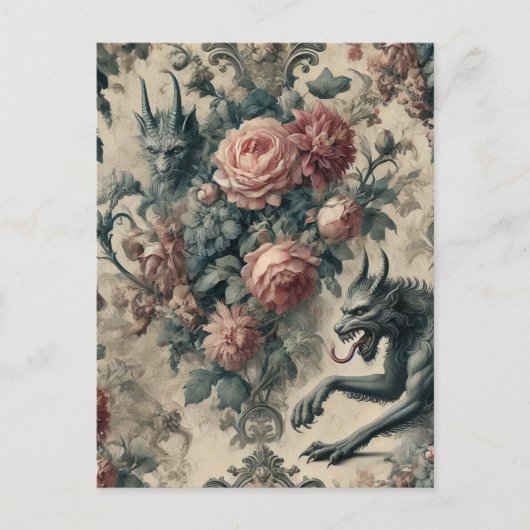 Lycans & Lullabies - Gotisch Victoriaans ontwerp Feestdagenkaart (Voorkant)