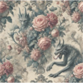 Lycans & Lullabies – Gotische Victoriaanse Design Sticker (Voorkant)