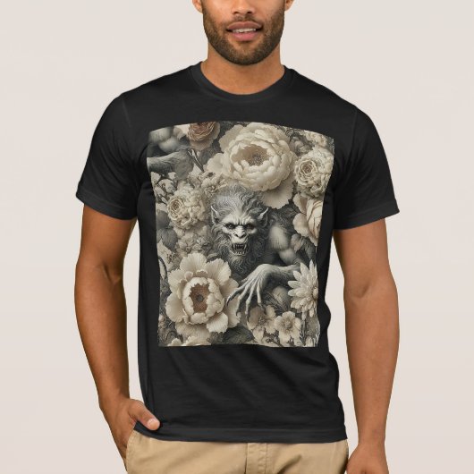 Lycanthropic Splendor – Gothic Wearable Art T-shirt (Voorkant)