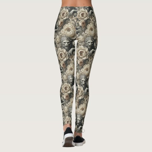 Lycanthropic Splendor - Gotisch Victoriaans Leggings (Achterkant)