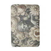Lycanthropic Splendor - Gotische Weerwolf Bloemen Badmat (Voorkant Verticaal)