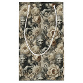 Lycanthropic Splendor - Gotische Weerwolf Bloemen Klein Cadeauzakje (Achterkant)