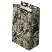 Lycanthropic Splendor - Gotische Weerwolf Bloemen Klein Cadeauzakje (Achterkant Gekanteld)