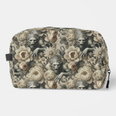 Lycanthropic Splendor - Gotische Weerwolf Bloemen Toilettasje (Voorkant)