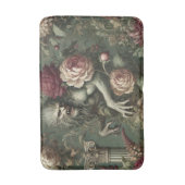 Lycanthropic Verdant – Gothic Floral Design Badmat (Voorkant Verticaal)