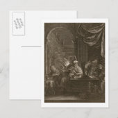 Lycaon Metamorphosed in a Wolf, 1731 (graving) Briefkaart (Voorkant / Achterkant)