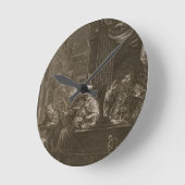 Lycaon Metamorphosed in a Wolf, 1731 (graving) Ronde Klok (Hoek)