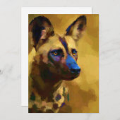 Lycaon Pictus Feestdagenkaart (Voorkant / Achterkant)