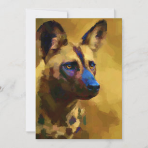 Lycaon Pictus Feestdagenkaart