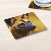 Lycaon Pictus Kartonnen Onderzetters (Schuin)