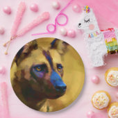 Lycaon Pictus Papieren Bordje (Feest)