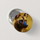 Lycaon Pictus Ronde Button 3,2 Cm (Voorkant /achterkant)