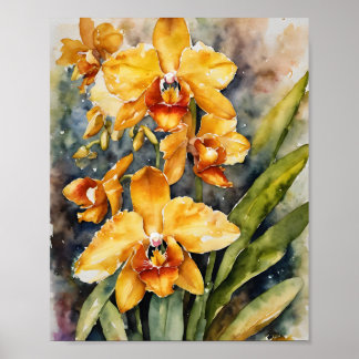 Lycaste orchideeën | Positieve energie Poster