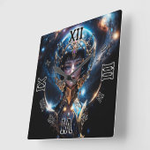 Lycenia Het licht van de hemel door Xzendor7 Vierkante Klok (Hoek)