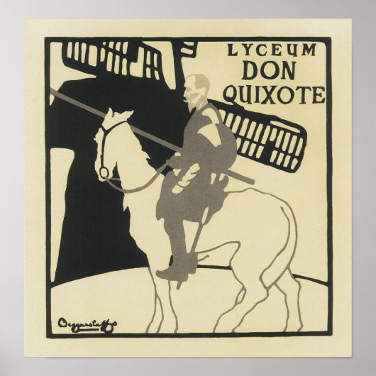 Lyceum Don Quixote, de Belgische beambten Poster (Voorkant)
