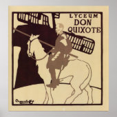 Lyceum Theater Don Quixote vintage Poster (Voorkant)