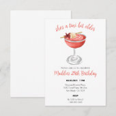 Lychee Martini Verjaardagsuitnodiging Bedankkaart (Voorkant / Achterkant)