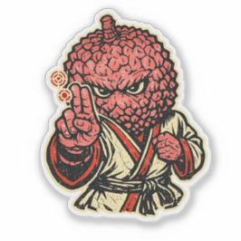 Lychee Pressure Point Master — Vintage Retro Fight Sticker