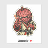 Lychee Pressure Point Master — Vintage Retro Fight Sticker (Vel)