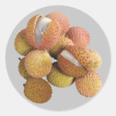 Lychee Ronde Sticker (Voorkant)