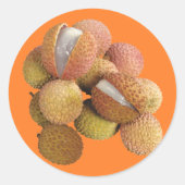 Lychee Ronde Sticker (Voorkant)