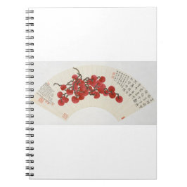 Lychees (1941), Chinees schilderij van Ding Fuzhi. Notitieboek