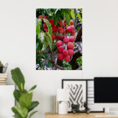 Lychees Fruit Poster (Thuiskantoor)