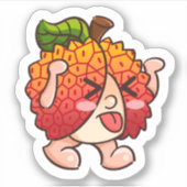 lychees met mfevruchten sticker (Voorkant)