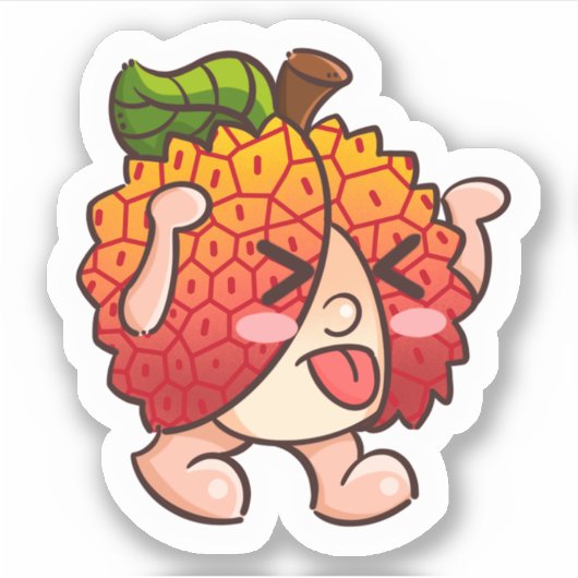 lychees met mfevruchten sticker (Voorkant)