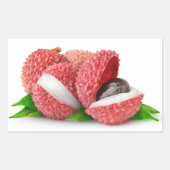 Lychees Rechthoekige Sticker (Voorkant)