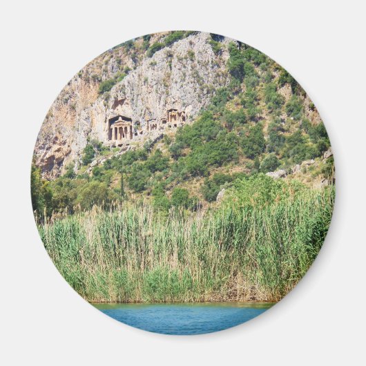 Lycian Rock Tombs, Dalyan, Turkije Magneet (Voorkant)