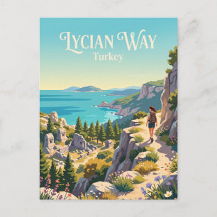 Lycische Weg Turkije Briefkaart