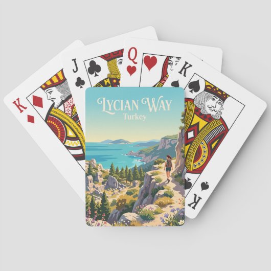 Lycische Weg Turkije Pokerkaarten (Achterkant)
