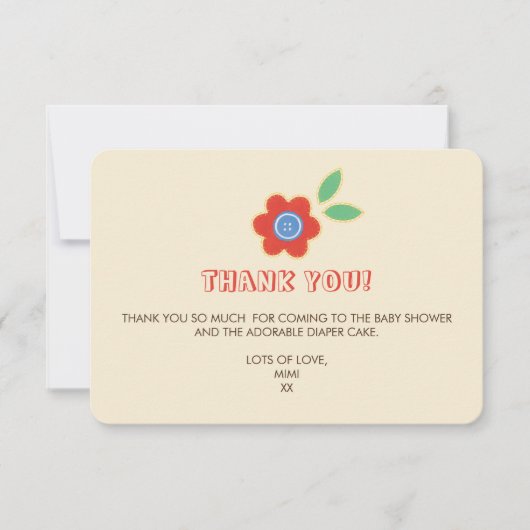 Lycka Till Bedankt Kaart (Voorkant)