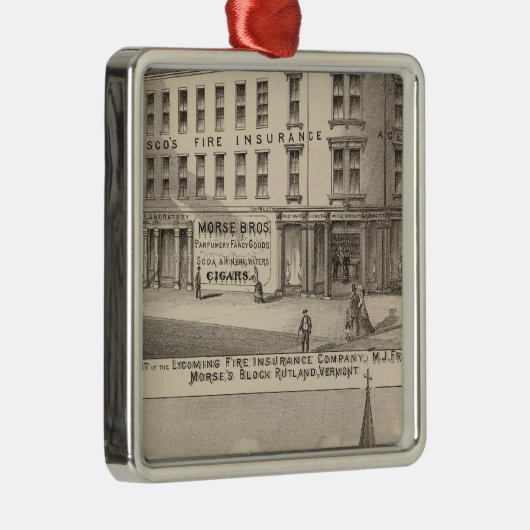 Lycoming Fire Insurance Company Metalen Ornament (Rechts)