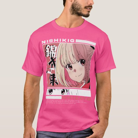 Lycoris Recoil Cute Nishikigi Chisato T-shirt (Voorkant)