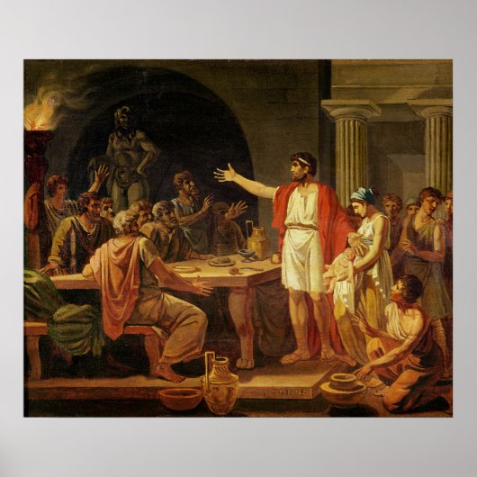 Lycurgus die de ouders van Sparta hun Poster (Voorkant)
