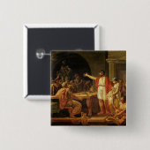 Lycurgus die de ouders van Sparta hun Vierkante Button 5,1 Cm (Voorkant /achterkant)