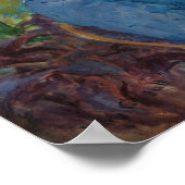 Lydia Crocheting in de tuin bij Marly Poster (Hoek)