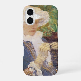Lydia die breit in de tuin van Marly, Mary Cassatt iPhone 16 Hoesje