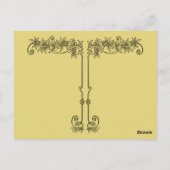 Lydia en Bengaals in geel en blauw Briefkaart (Achterkant)