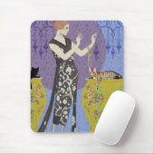 Lydia en Bengaals in geel en blauw Muismat (Met muis)