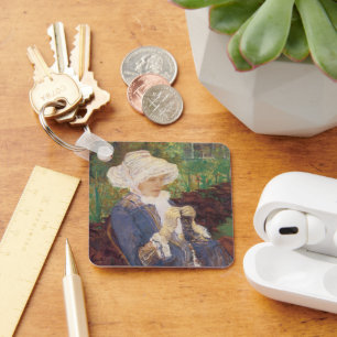 Lydia haakt in de tuin bij Marly, Mary Cassatt Sleutelhanger