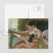 Lydia in een boomkamer, Mary Cassatt Briefkaart (Voorkant / Achterkant)