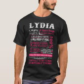 lydia is een zeer zware dapperheid sinds de geboor t-shirt (Voorkant)