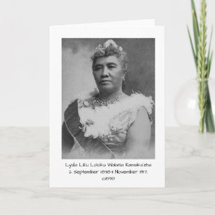 Lydia Liliʻu Loloku Walania Kamakaʻeha, c1898 Kaart