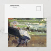 Lydia Sitting on a Porch Crocheting, Mary Cassatt  Briefkaart (Voorkant / Achterkant)