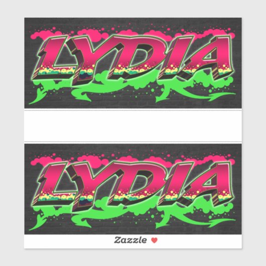Lydia Vorname Name Graffiti Aufkleber Sticker (Vel)